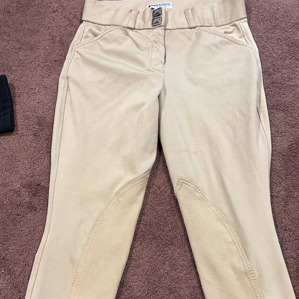 Girls Tan Riding Pants